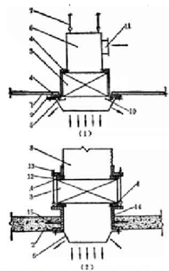 高效過濾器送風口安裝示意圖