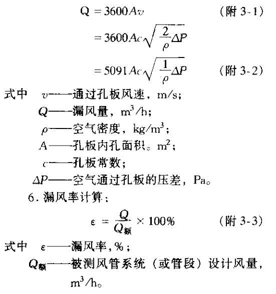 潔凈室漏風量計算
